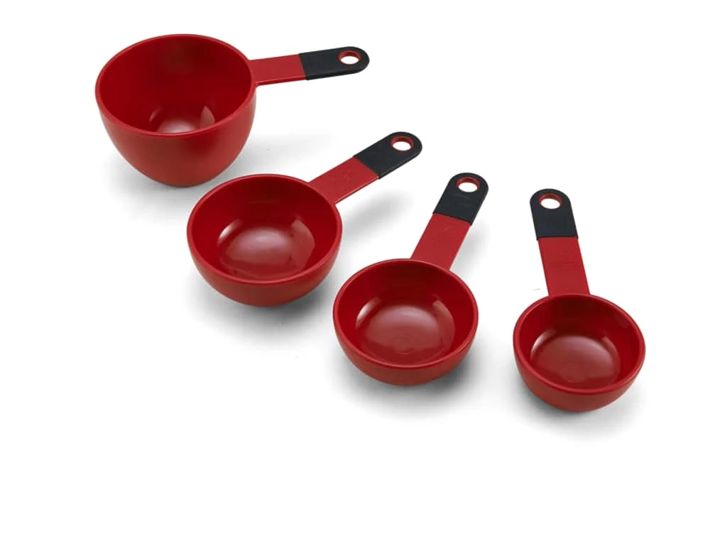 KitchenAid Plastic Measuring Cups, Red 4 KitchenAid Plastic Measuring Cups, Red - Image 2