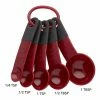 KitchenAid Plastic Measuring Spoons, Red