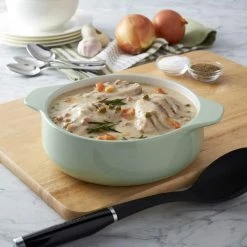 KitchenAid® Stoneware Round Casserole Dish, Pistachio, 8 X 2.5-in, 2.5-qt -Cheap Goodyear Store kitchenaid 2 25qt vitrified round casserole baker pistachio a29164dc 64ef 4a56 a7b1 a5cb4563b6d1