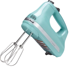 KitchenAid® Ultra Power™ 5-Speeds Hand Mixer W/ Turbo Beater Aqua Sky